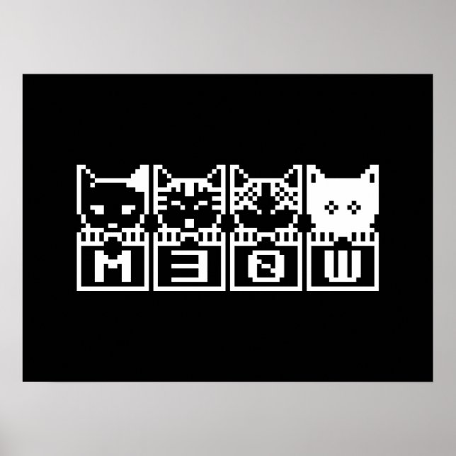 8-BITARS KAT M30 W POSTER (Framsidan)