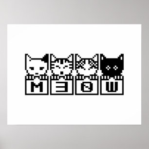 8-BITARS KAT M30 W POSTER