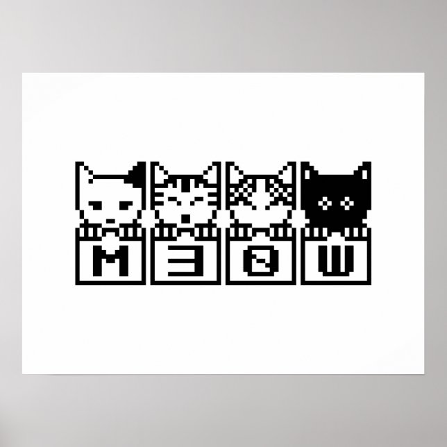 8-BITARS KAT M30 W POSTER (Framsidan)