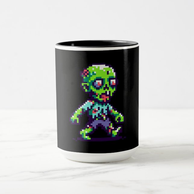 8-bitars lusbie Halloween Mugg (Center)