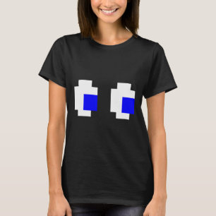 8-bitars matchning av Ghost Ögon Pixel Arcade Vide T Shirt