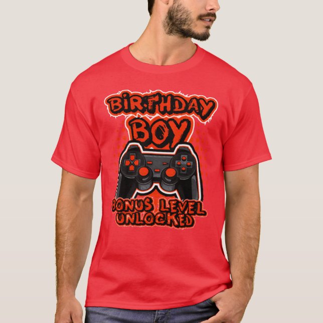 8-bitars Orange Videospelsstyrenhet rolig T Shirt (Framsida)