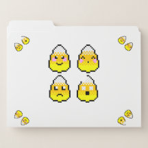 8-bitars Pixel Art Candy corn-vänner
