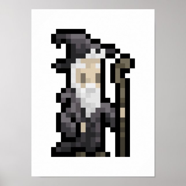 8-bitars Pixel Art-Poster Poster (Framsidan)