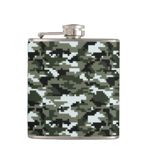 8-bitars Pixel Digital Urban-kamouflage/Camo Fickplunta