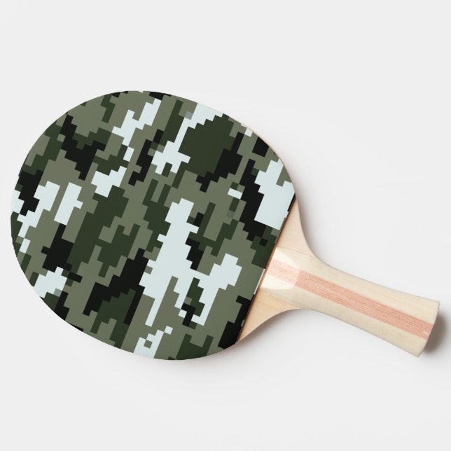 8-bitars Pixel Digital Urban-kamouflage/Camo Pingisracket (Sidan)
