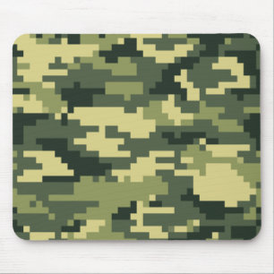 8-bitars pixel Digital Woodland Camouflage/Camo Musmatta