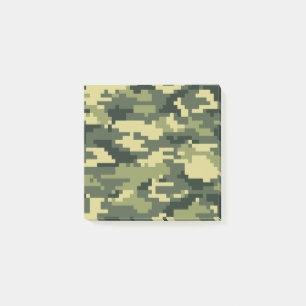 8-bitars Pixel Digital Woodland Camouflage/Camo Post-it Block