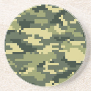8-bitars pixel Digital Woodland Camouflage/Camo Underlägg
