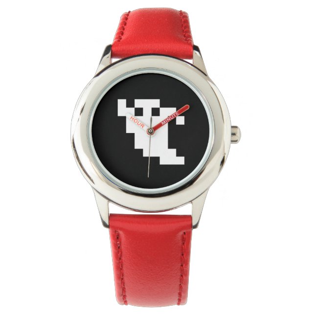 8-bitars Pixel Ghost Armbandsur (Framsida)