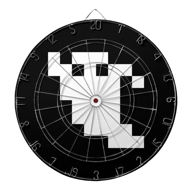 8-bitars Pixel Ghost Darttavla (Framsidan)