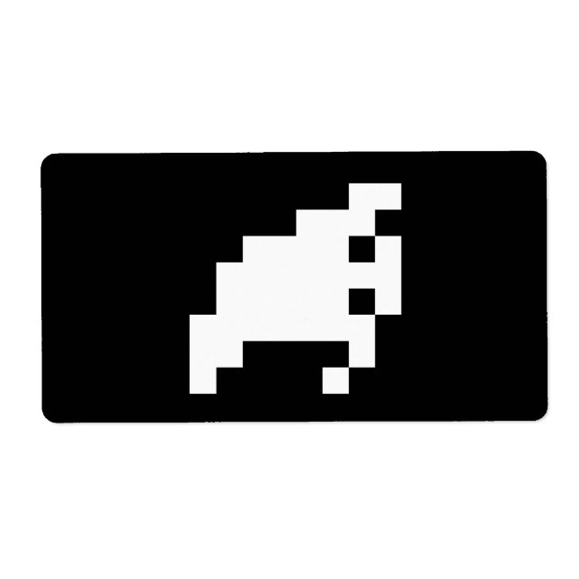 8-bitars Pixel Ghost Fraktsedel (Framsidan)