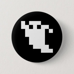 8-bitars Pixel Ghost Knapp