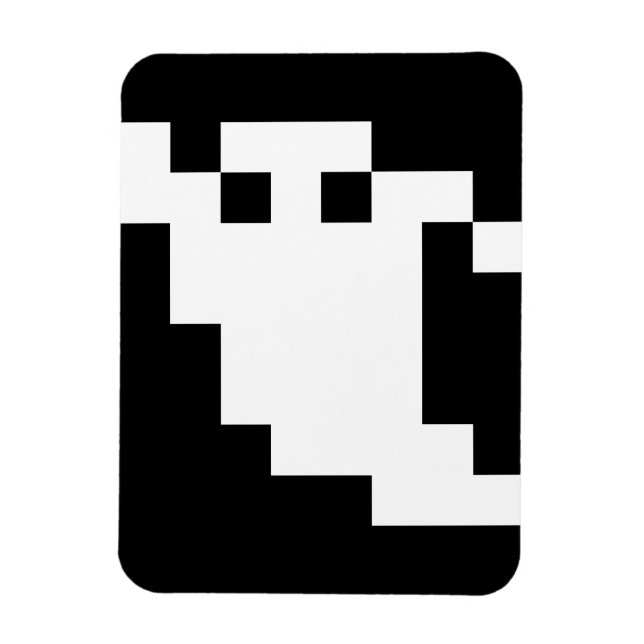 8-bitars Pixel Ghost Magnet (Vertikal)