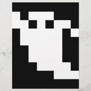 8-bitars Pixel Ghost Reklamblad