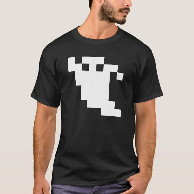 8-bitars Pixel Ghost Tee (Framsida)