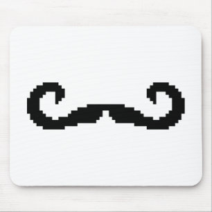 8-bitars Pixel Handlebar Mustache Musmatta