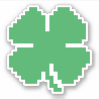 8-bitars Pixel Lucky Fyrklöver