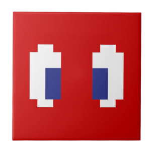 8-bitars Pixel Manga Öga Kakelplatta