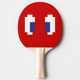 8-bitars Pixel Manga Ögon Pingisracket
