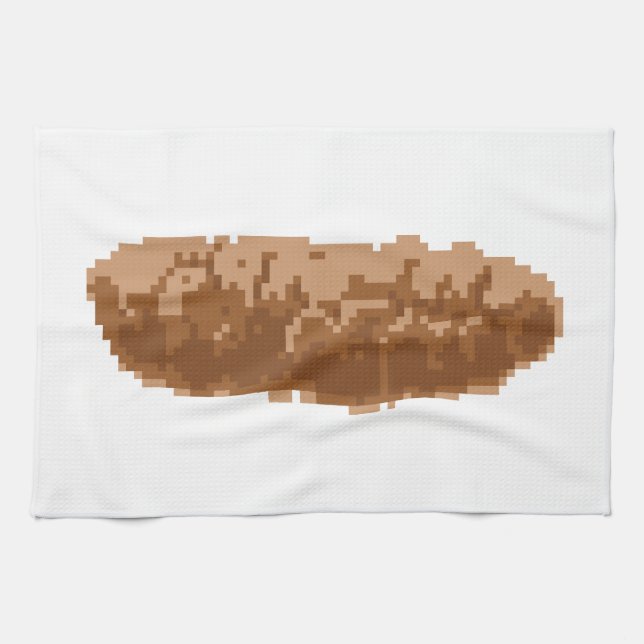 8-bitars Pixel Poop Kökshandduk (Horisontell)