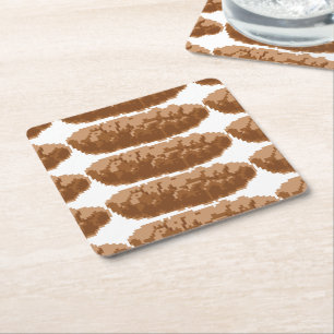 8-bitars Pixel Poop Underlägg Papper Kvadrat