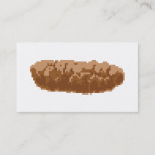 8-bitars Pixel Poop Visitkort