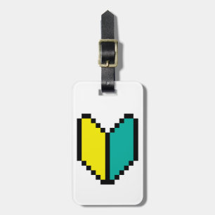 8-bitars Pixel Wakaba/Shoshinsha Mark Bagagebricka