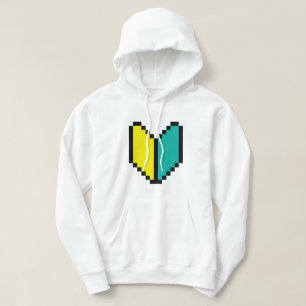 8-bitars Pixel Wakaba/Shoshinsha Mark Hoodie