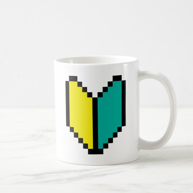 8-bitars Pixel Wakaba/Shoshinsha Mark Kaffemugg (Höger)