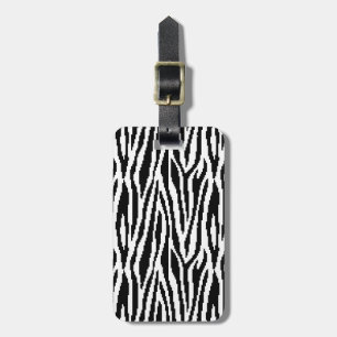 8-bitars Pixel Zebra tryck Design Mönster Bagagebricka