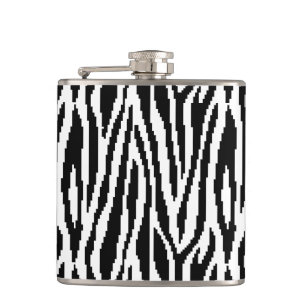8-bitars Pixel Zebra tryck Design Mönster Fickplunta