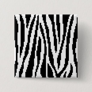8-bitars Pixel Zebra tryck Design Mönster Knapp