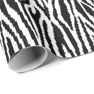 8-bitars Pixel Zebra tryck Design Mönster Presentpapper