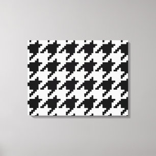 8-bitars pixelhoundstooth-kontroll Mönster Canvastryck