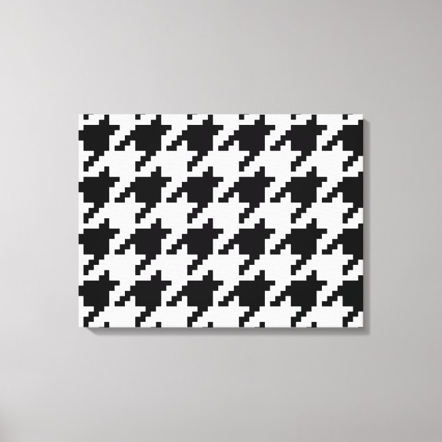 8-bitars pixelhoundstooth-kontroll Mönster Canvastryck (Framsida)