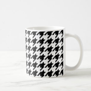 8-bitars pixelhoundstooth-kontroll Mönster Kaffemugg