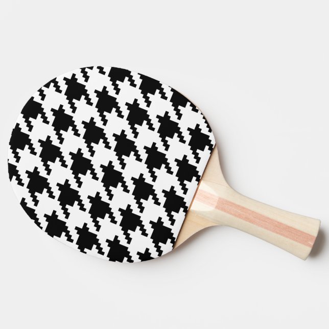 8-bitars pixelhoundstooth-kontroll Mönster Pingisracket (Sidan)