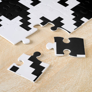 8-bitars pixelhoundstooth-kontroll Mönster Pussel