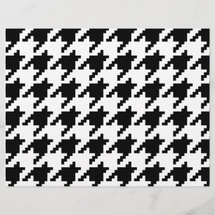 8-bitars pixelhoundstooth-kontroll Mönster Reklamblad