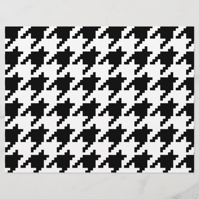 8-bitars pixelhoundstooth-kontroll Mönster Reklamblad (Framsidan)