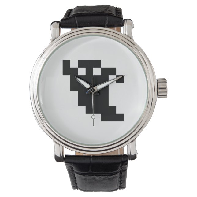 8-bitars pixelskugga armbandsur (Framsida)
