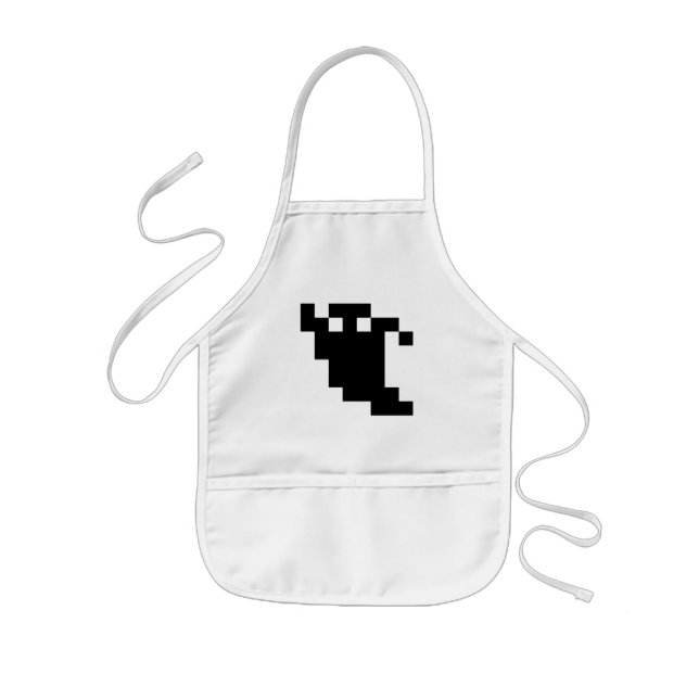 8-bitars pixelskugga barnförkläde (Framsidan)