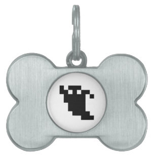 8-bitars pixelskugga namnbricka husdjur