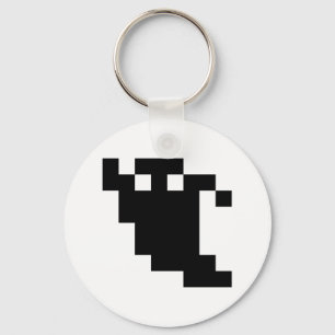 8-bitars pixelskugga nyckelring