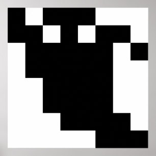 8-bitars pixelskugga poster