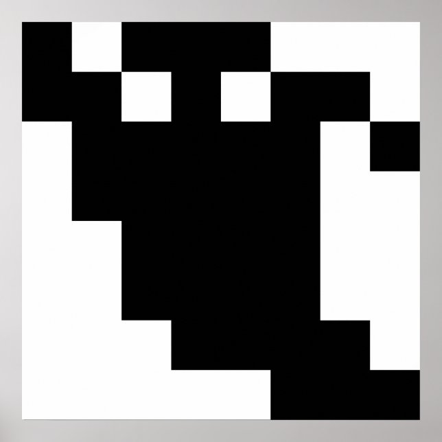 8-bitars pixelskugga poster (Framsidan)