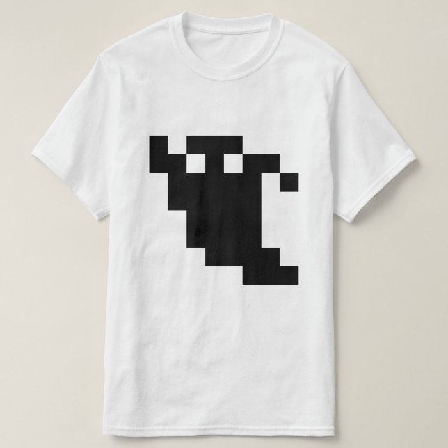 8-bitars pixelskugga tee shirt (Design framsida)