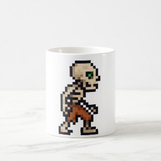 8-bitars retro skelett kaffemugg