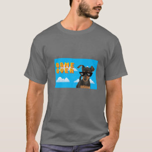 8-bitars spel över Miniature Pinscher T Shirt